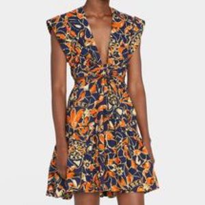 Lexi Floral Cut-Out Twist Front Mini Dress
